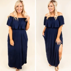 By The Boardwalk Maxi Dress, Navy -Chic Soul Store by the boardwalk maxy navt