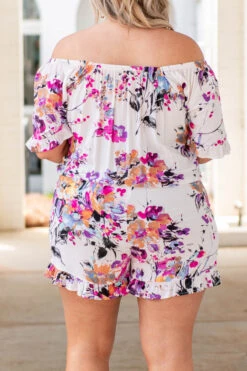 Prettiest In The Garden Romper, Pink-Royal -Chic Soul Store dsc 8853 edit 9ecdba36 6fd1 4ad0 a5c6 09e4e77d83e5