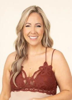 Secretly Stunning Bralette, Dark Rust